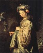Saskia sa Flora Rembrandt